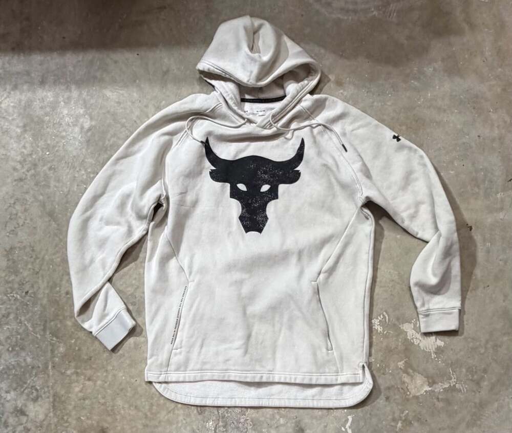 Under Armour Project Rock Brahma Hoodie XL/TG White Pullover